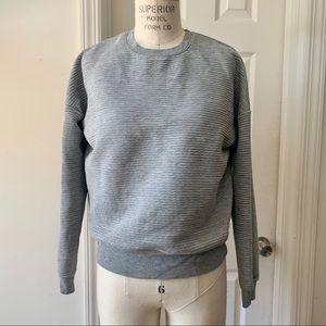 Ribbed ZARA pullover sweatshirt